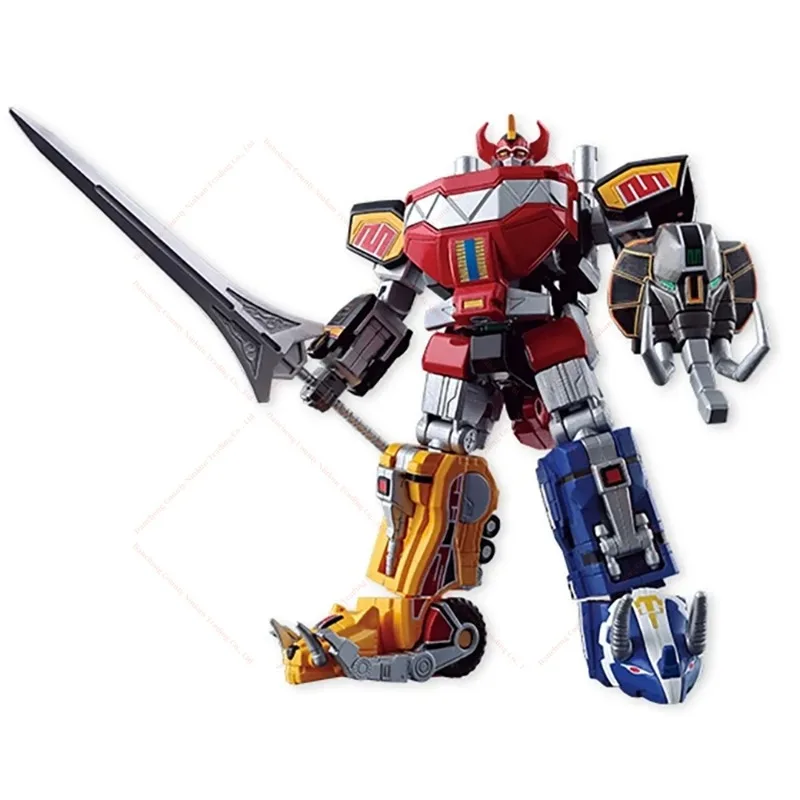 In Stock Bandai Original Smp Kyouryuu Sentai Zyuranger Dragon Caesar Juukishin Mega Zord Collectible Assembly Figures Model Toys