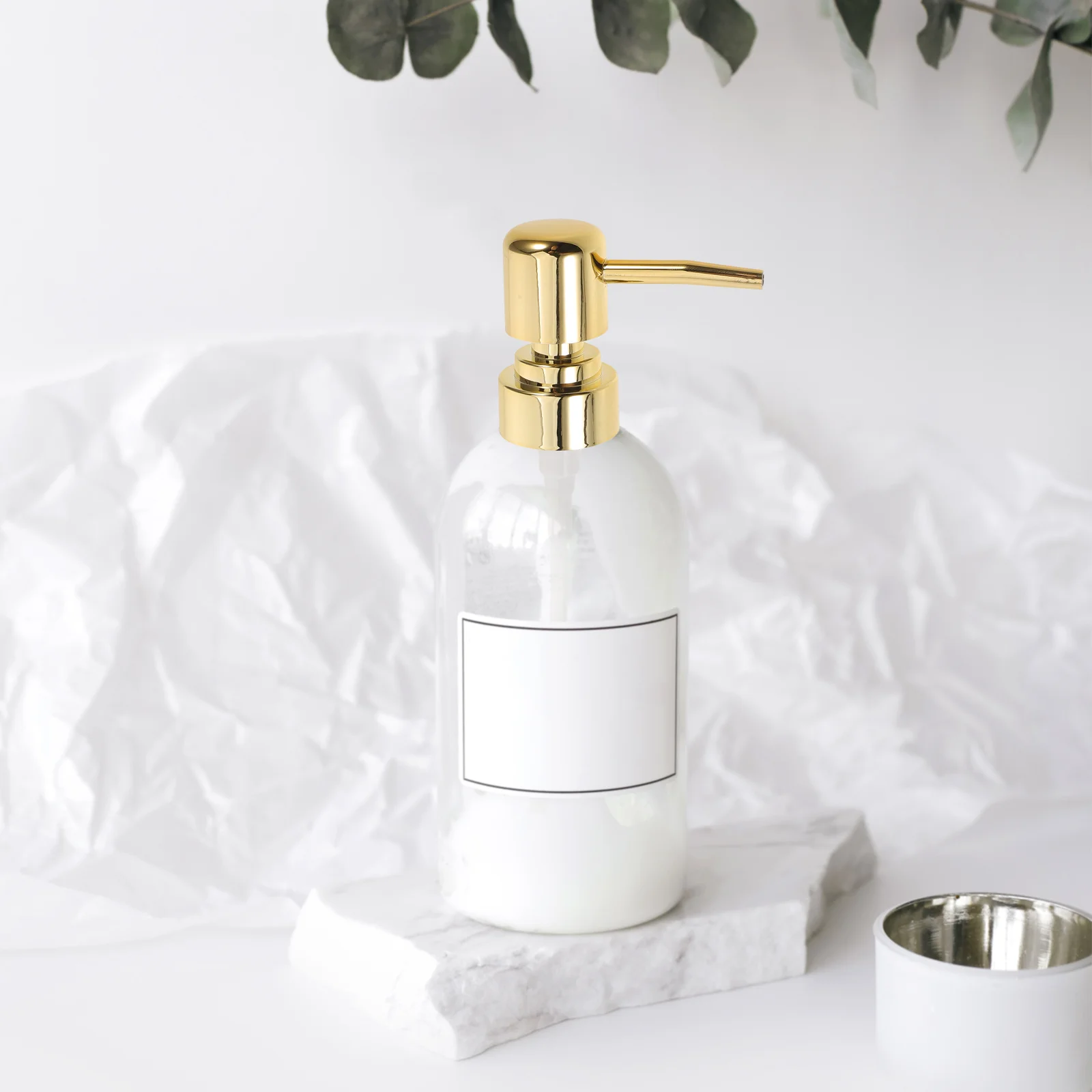 8 pezzi testine per pompa per lozione elettrolitica finitura oro 28 mm sostituzione della pompa per bottiglie di vetro in plastica dispenser superiore bagno cucina