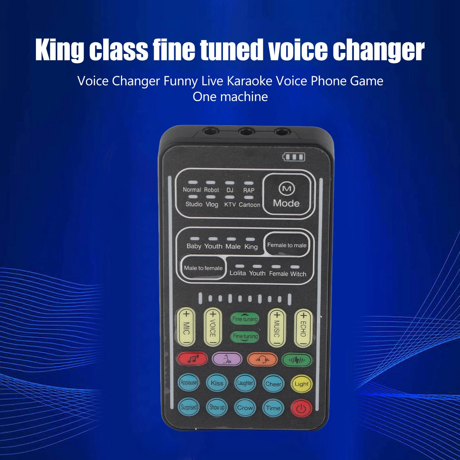 I9 Voice Changer Set Multifunction Portable Recording Mini Sound Card for Game Anchor Recording Computer
