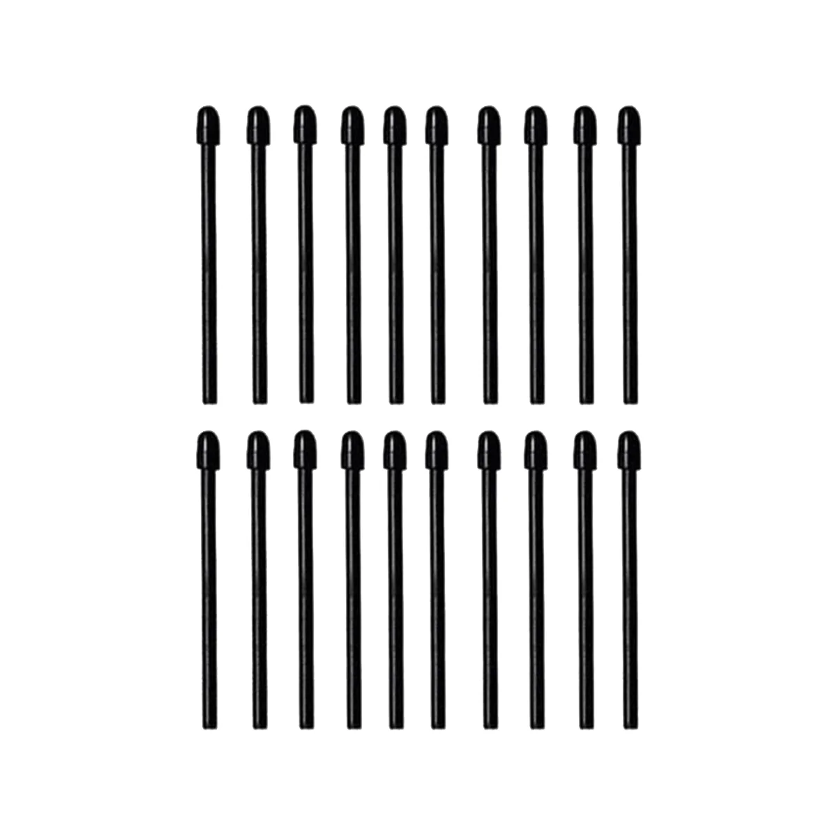 Lot de 20 pointes de remplacement pour 2 stylets marqueurs, souples, noires