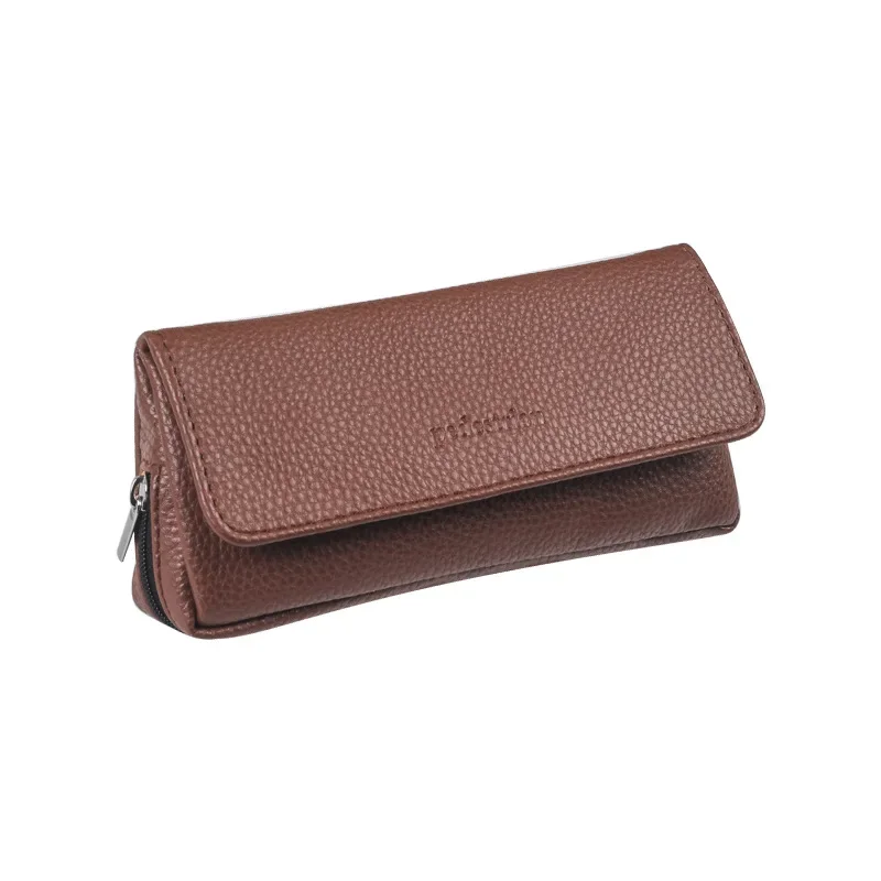 New Portable Tobacco Pouch Case PU Leather Pipe Cigarette Holder Tobacco Storage bag Smoking Paper Holder Case Wallet Bag