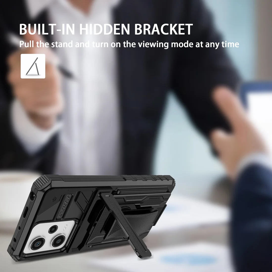 for Poco X5 Pro dual layers Shockproof Protective Cover, Belt Clip Kickstand Case for Xiaomi Redmi Note 12 Pro 5G phone cases