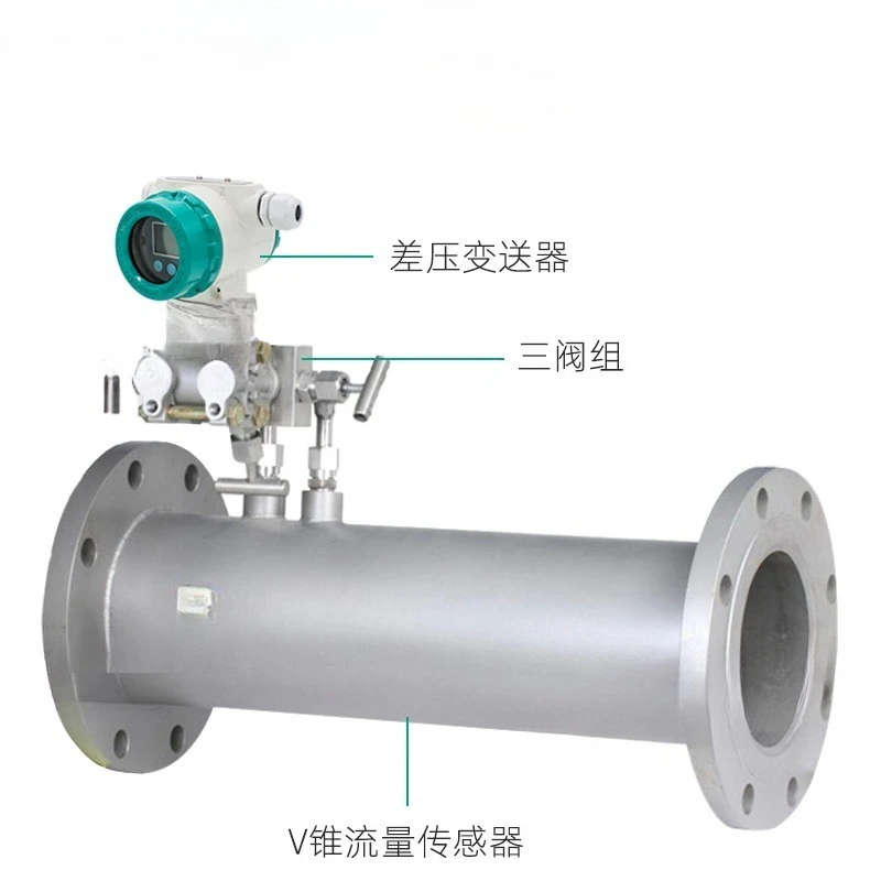 V-Cone Flow Meter V-Cone Nozzle Venturi Wedge Orifice Plate Flow Meter
