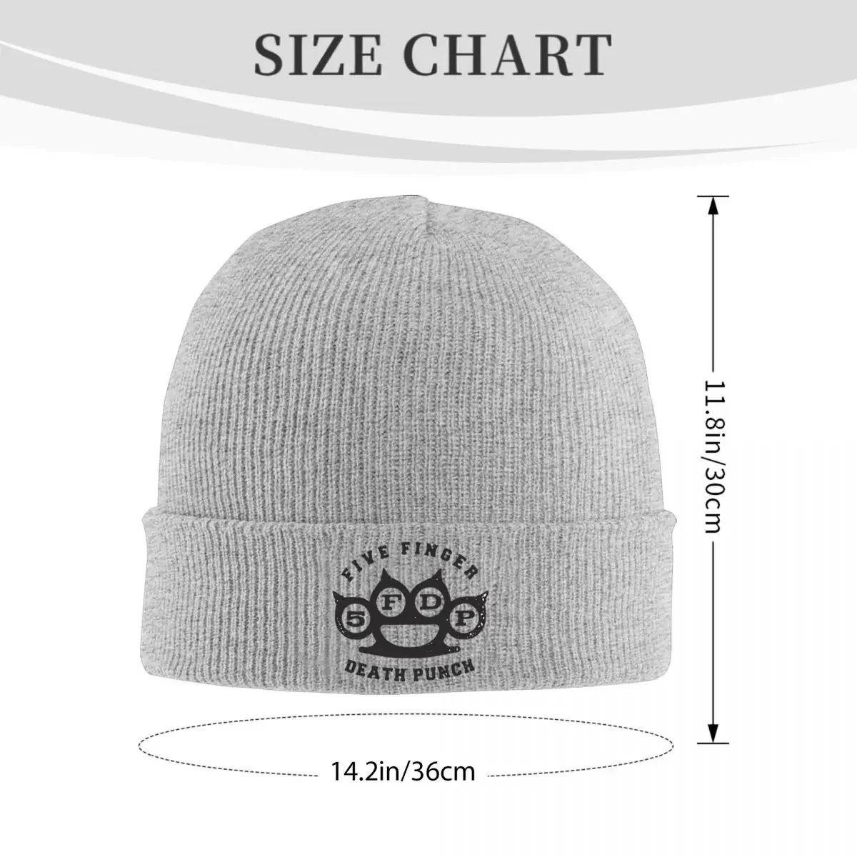 New Five Finger Death Punch Warm Knitted Cap Winter Knit Bonnet Hat Skullies Beanies Hip Hop Caps for Unisex