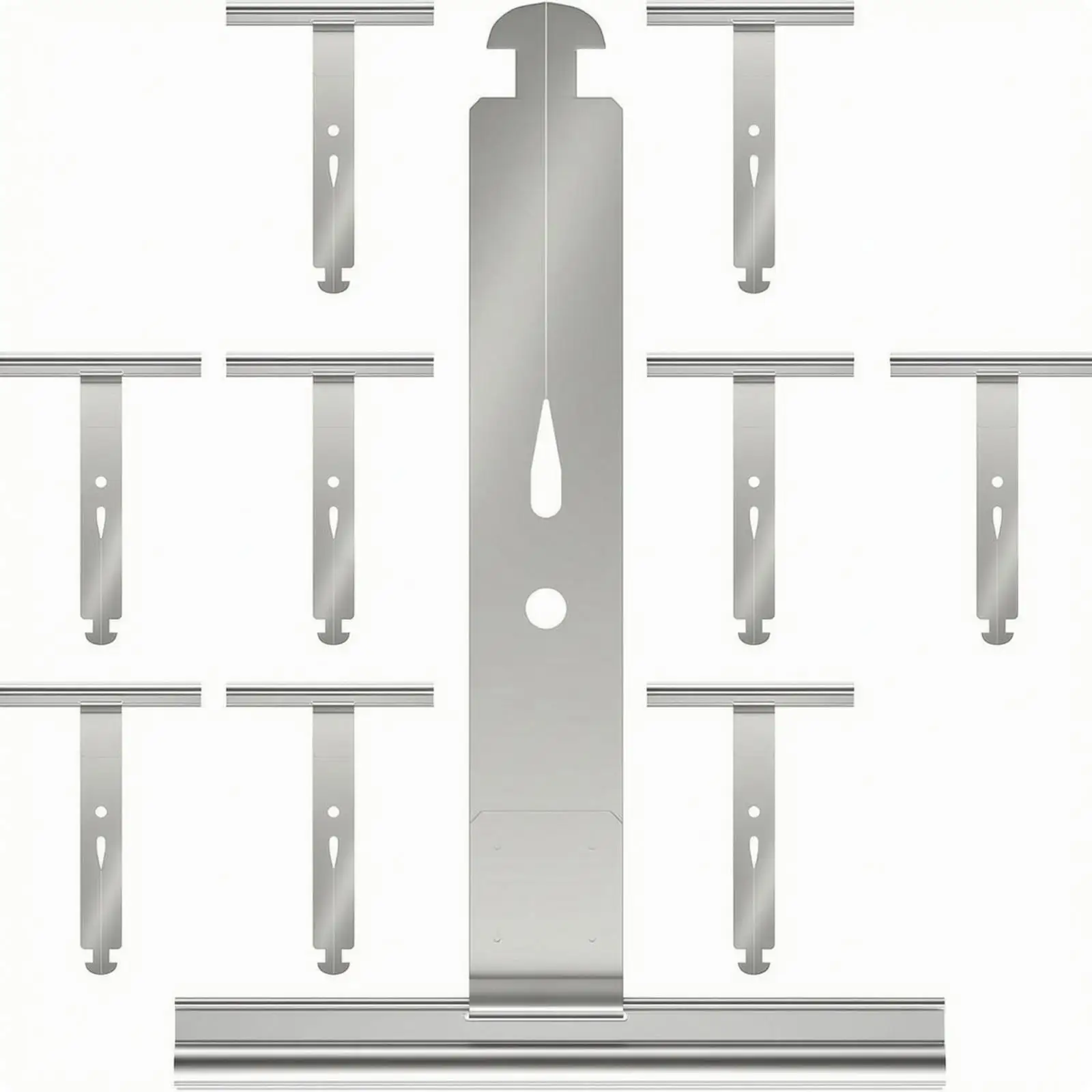 Metal Roller Shutter Spring Replacement Clip for 8mm Slat Curtain Systems with Hook Mount Design