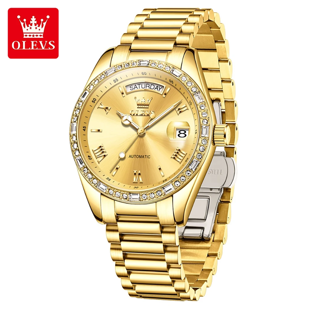 OLEVS 6747 Gold Men's Luxury Watch 2