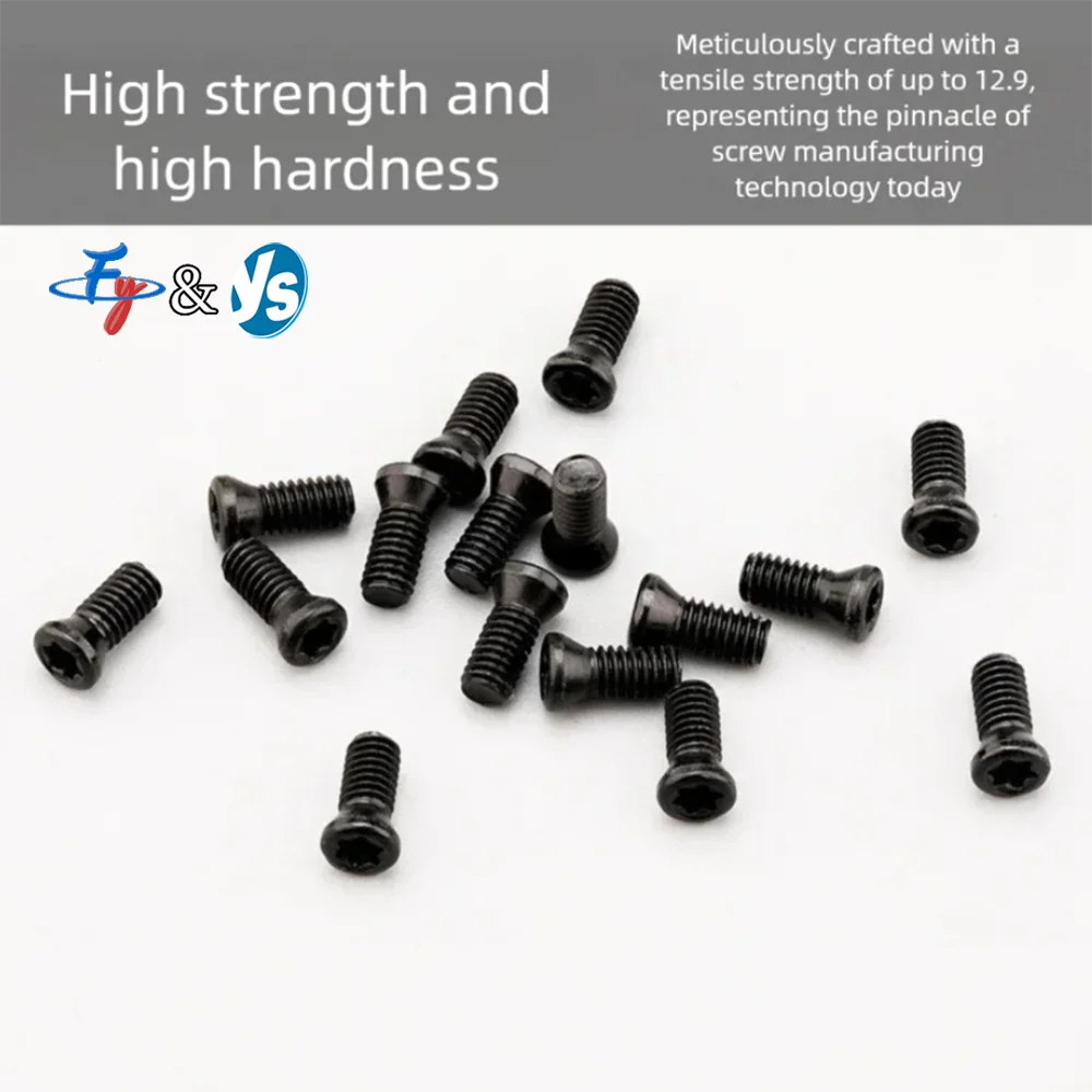 10pcs 12.9 Grade CNC Tool Holder Screws M1.8/2/2.5/3/3.5/4/5mm Torx for Milling Cutter Carbide Insert CNC Lathe Tool Accessories