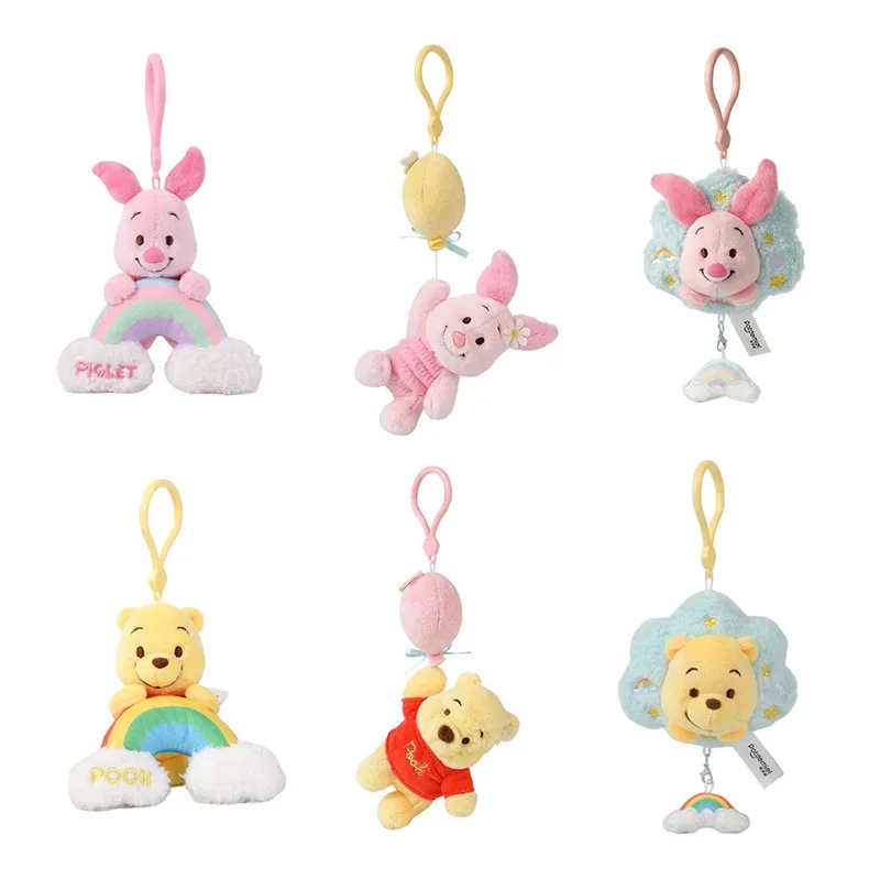 Niedliche Erdbeer-Bärchen Winnie Puuh Plüschtiere Kleine Anhänger Schlüsselanhänger Stofftiere Schulranzen-Dekorationen Weihnachtsgeschenke – Detail 5