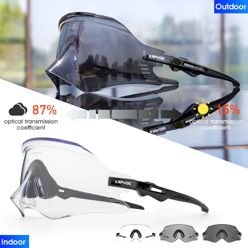 Kapvoe Photochromic Sport Sunglasses 8