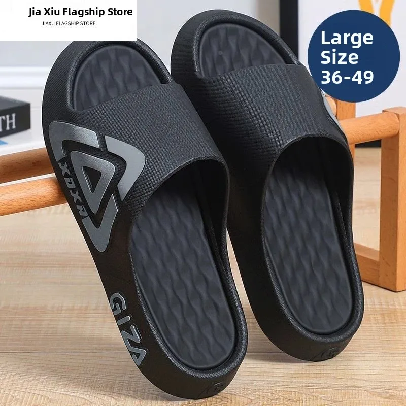 

2026 New Men's Slippers Summer Large Size Outdoor Wear Anti-Odor Indoor 47 Anti-Slip 48 Couple Outdoor Sandals Casual Sl...