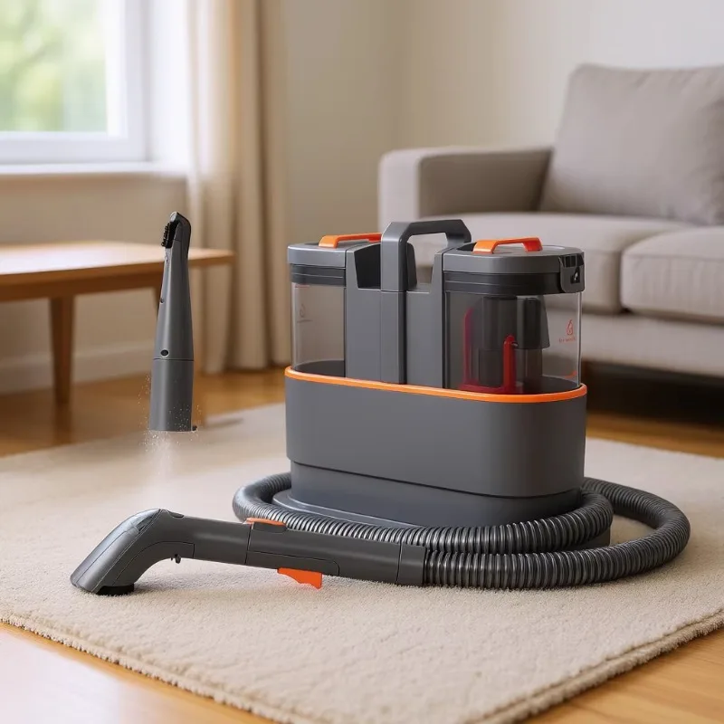 Portable Water Tank Cleaner 50.72 Oz Wet And Dry Vacuum For Household Carpet Cleaning