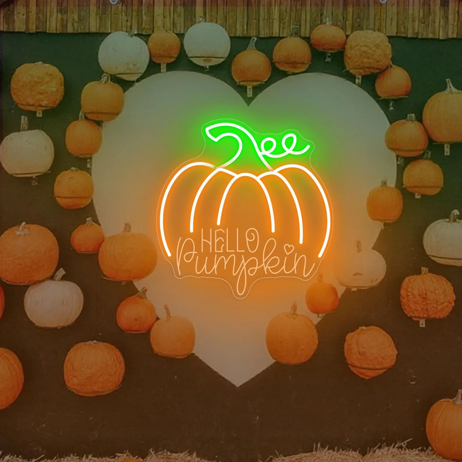 Hello Pumpkin Neon Sign,Custom Fall Autumn Pumpkin Decor LED Neon Light,Autumn Party Garden Sign Thanksgiving Door Wall Decor