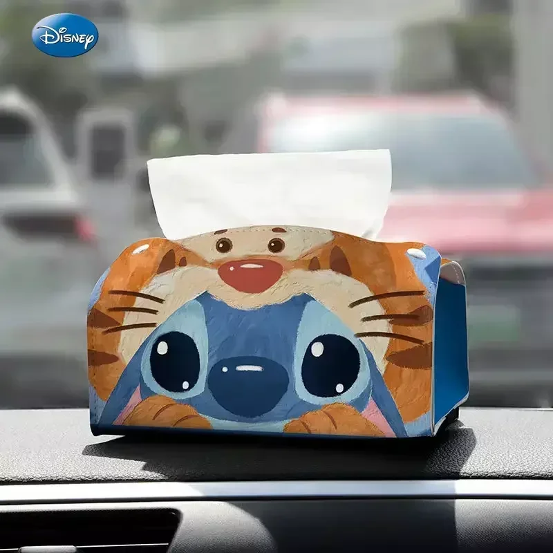 

Disney cartoon car tissue box hanging seat back car sunshade armrest box paper box interior tissue holder car decoration