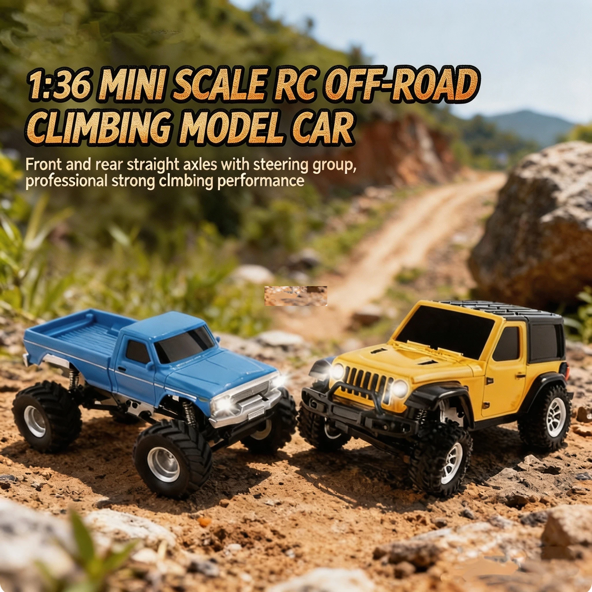 1/36 scale mini remote control car, four-wheel drive full scale off-road racing car, professional hobby toy gift for boys
