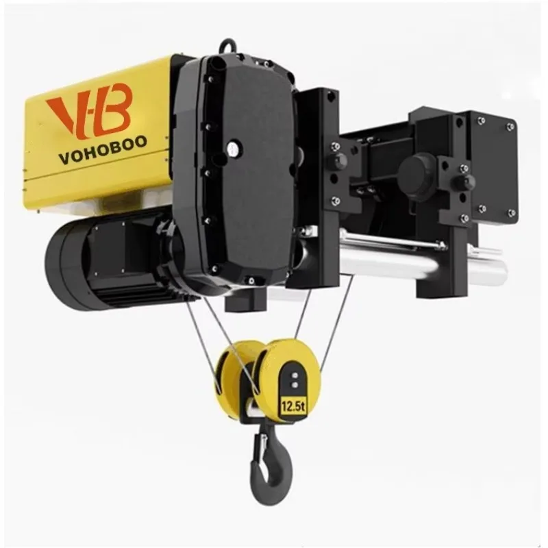 10 Ton European Type Single Double Girder Electric Wire Rope Hoist-New VOHOBOO Brand Overload Protection Metal Home Use
