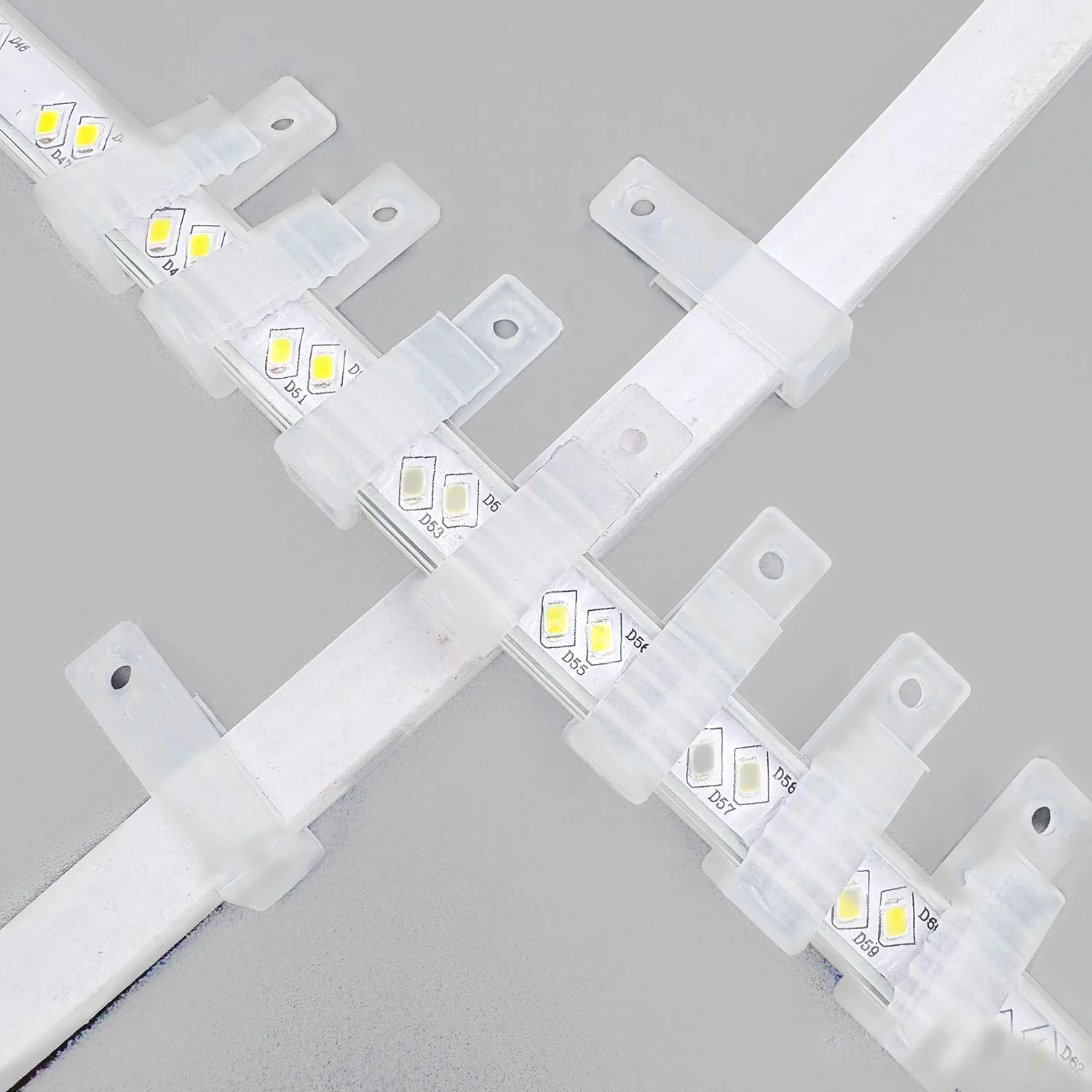 Fix Clips Led Connector Plastic Buckle COB Led Lighting Mounting Fastener Accessories For 110V 220V RGB 2812B Neon Strip Lights