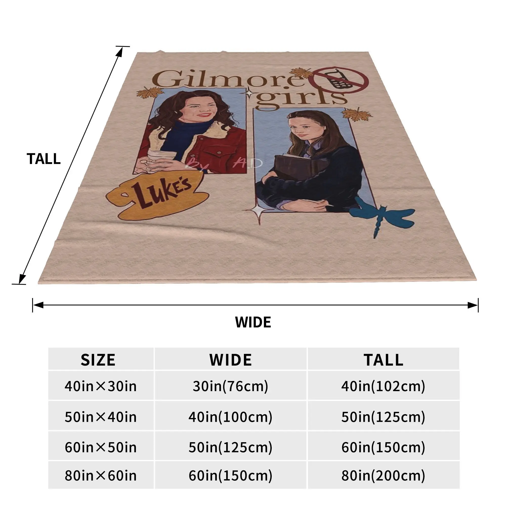 جيلمور بنات الكتابة على الجدران البطانيات الفانيلا أريكة رمي بطانية رمي البطانيات للأريكة الفراش في الهواء الطلق رمي المفرش لحاف #2