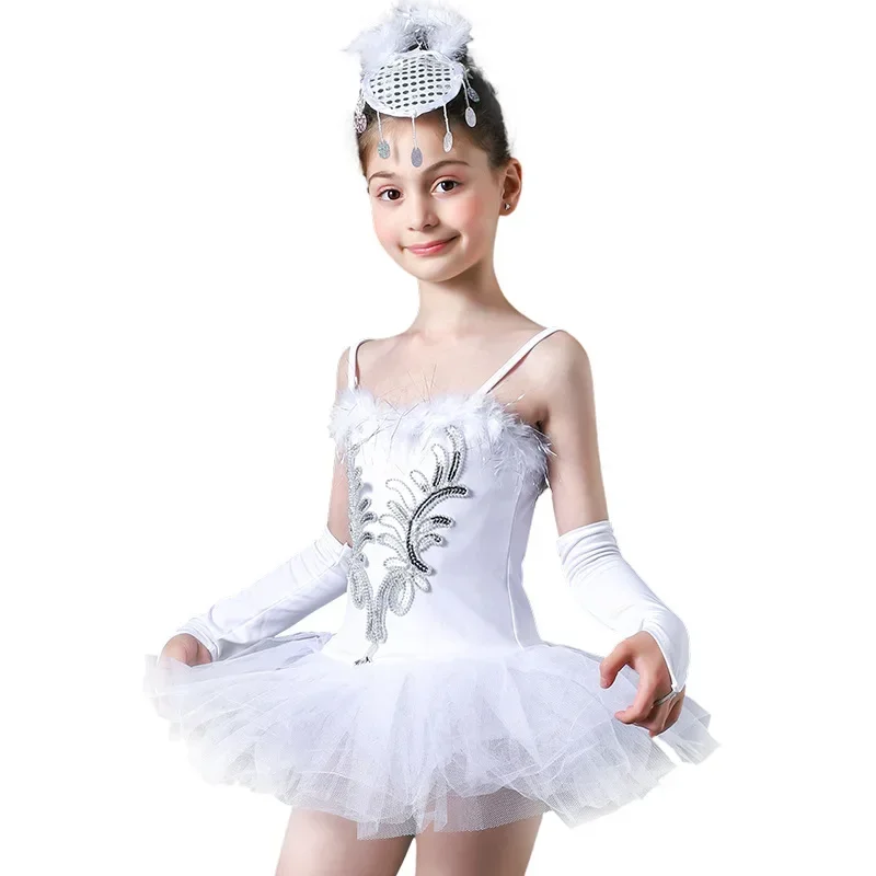 

Children Professional White Swan Lake Ballet Tutu Costume Girls Ballerina Dress Kids Ballet Dress Dancewear Dance Dress For Girl
