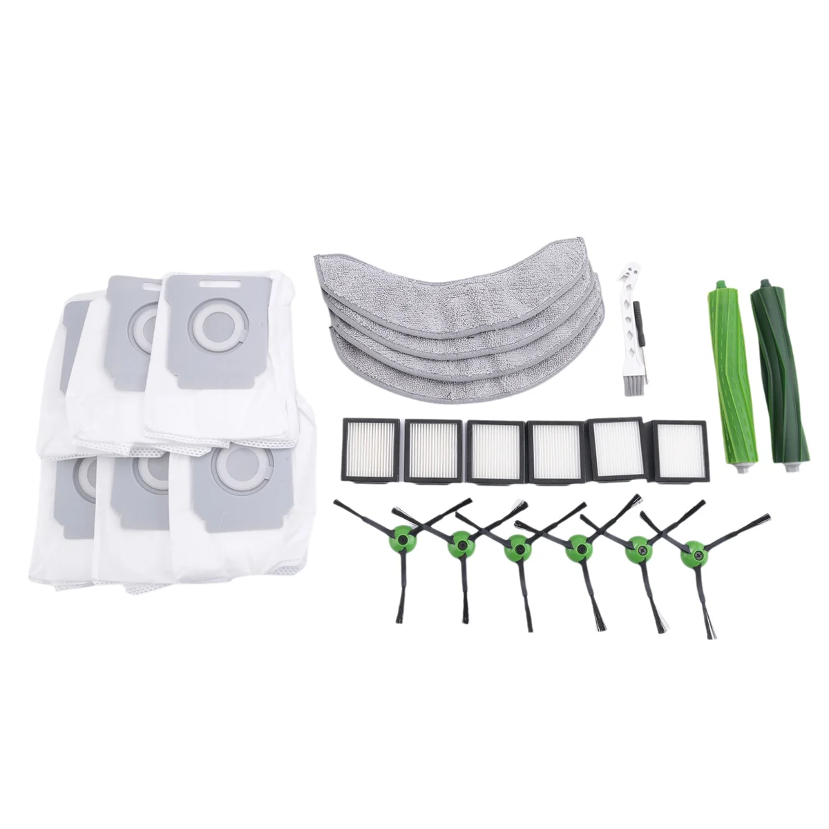 قطع غيار Top-RAeceesories متوافقة مع مكنسة iRobot Roomba Combo J7+ J9+ Robot Vacuum & Mop Cleaner، فلتر، فرشاة، غبار