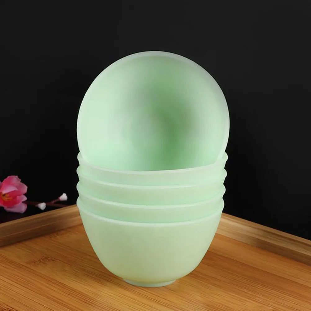Stable Silicone Bowl 8x5cm Home Use Odorless Anti-Drop Facial Mask Mixing Prep Measuring Flexible Kitchen Tool