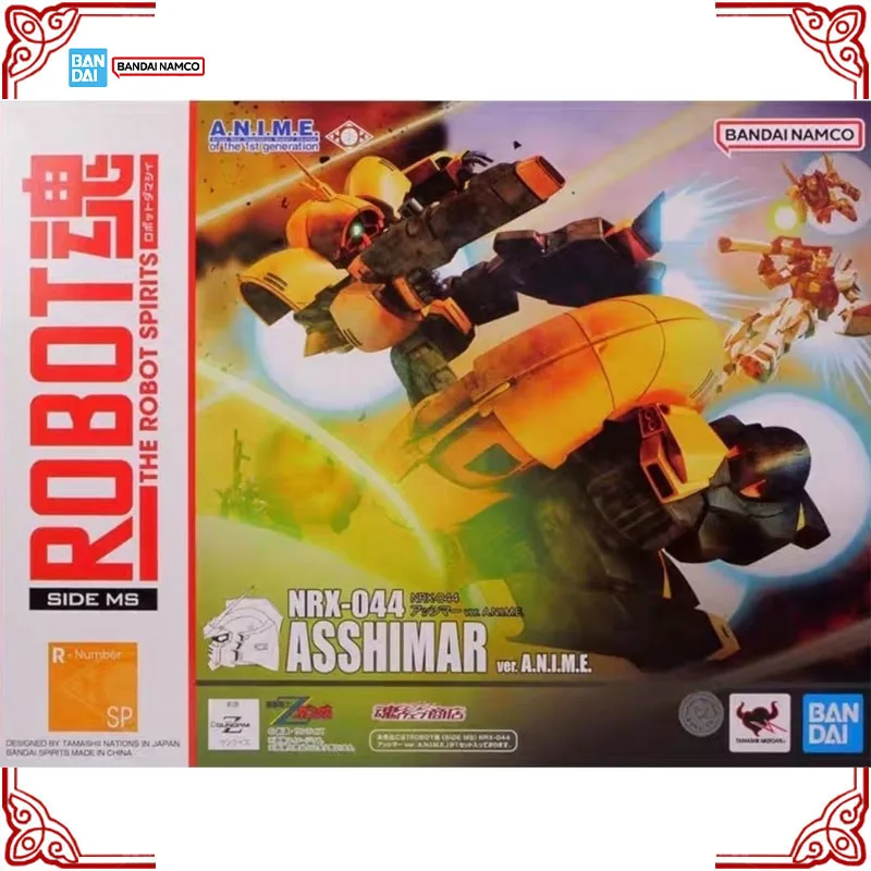 متوفر في المخزون حقيقية بانداي روبوت الأرواح أطقم منمذجة NRX-044 Asshimar Ver أنيمي عمل الشكل جمع الانتهاء نموذج اللعب الهدايا