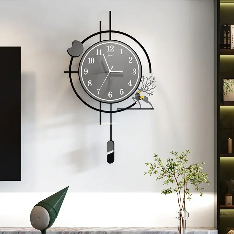 Led Luxury Wall Clocks Living Room Large Cute Modern Fashion Minimalist Wall Watch Interior Silent Reloj Pared Room Decorations