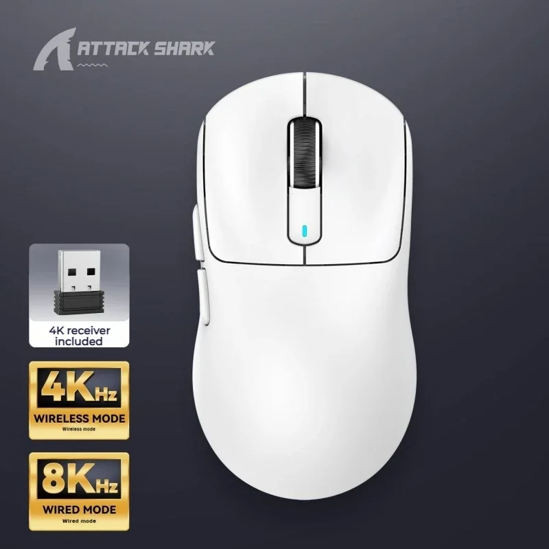 

Attack Shark X3Pro Bluetooth Mouse 4K/8K PAW3395 Thin and Light 59g 26000dpi Computer Accessories PC Gamer Gaming Mouse