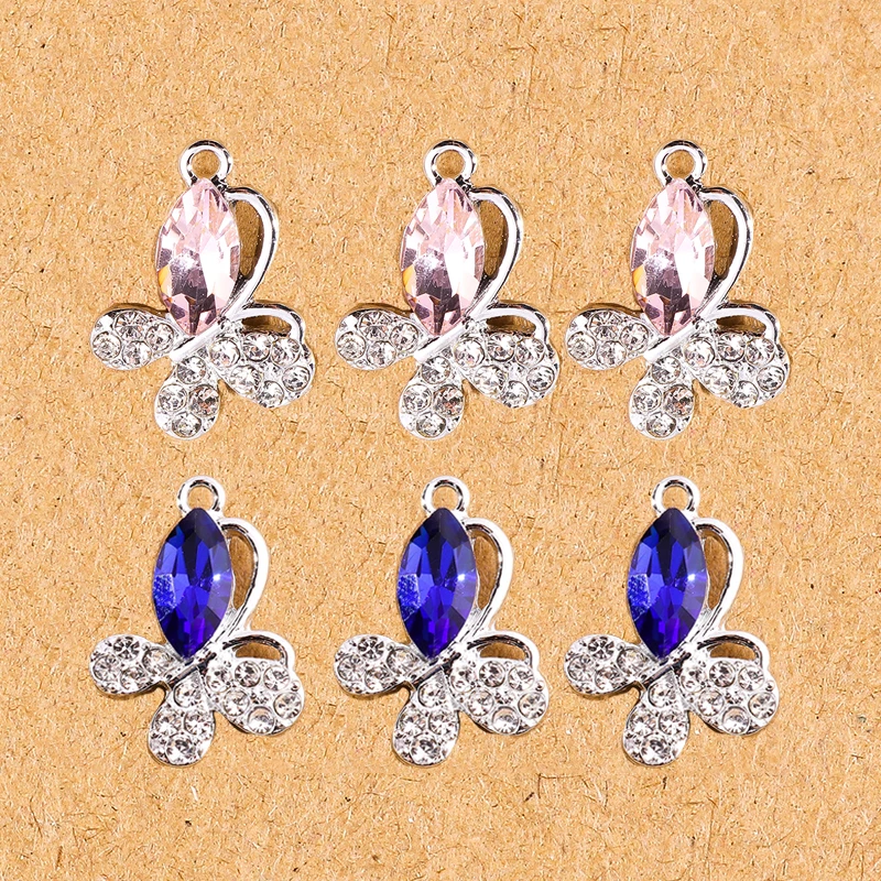 10 stücke zarte Kristall frucht Kirsche Anhänger Charms für Schmuck machen DIY Halsketten Ohrringe Zubehör liefert – Detail 8