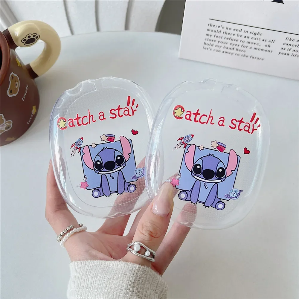 Casing Earphone Sanrio Kartun Hello Kitty Cocok untuk AirPods Max Penutup Earphone Transparan TPU Tahan Gores