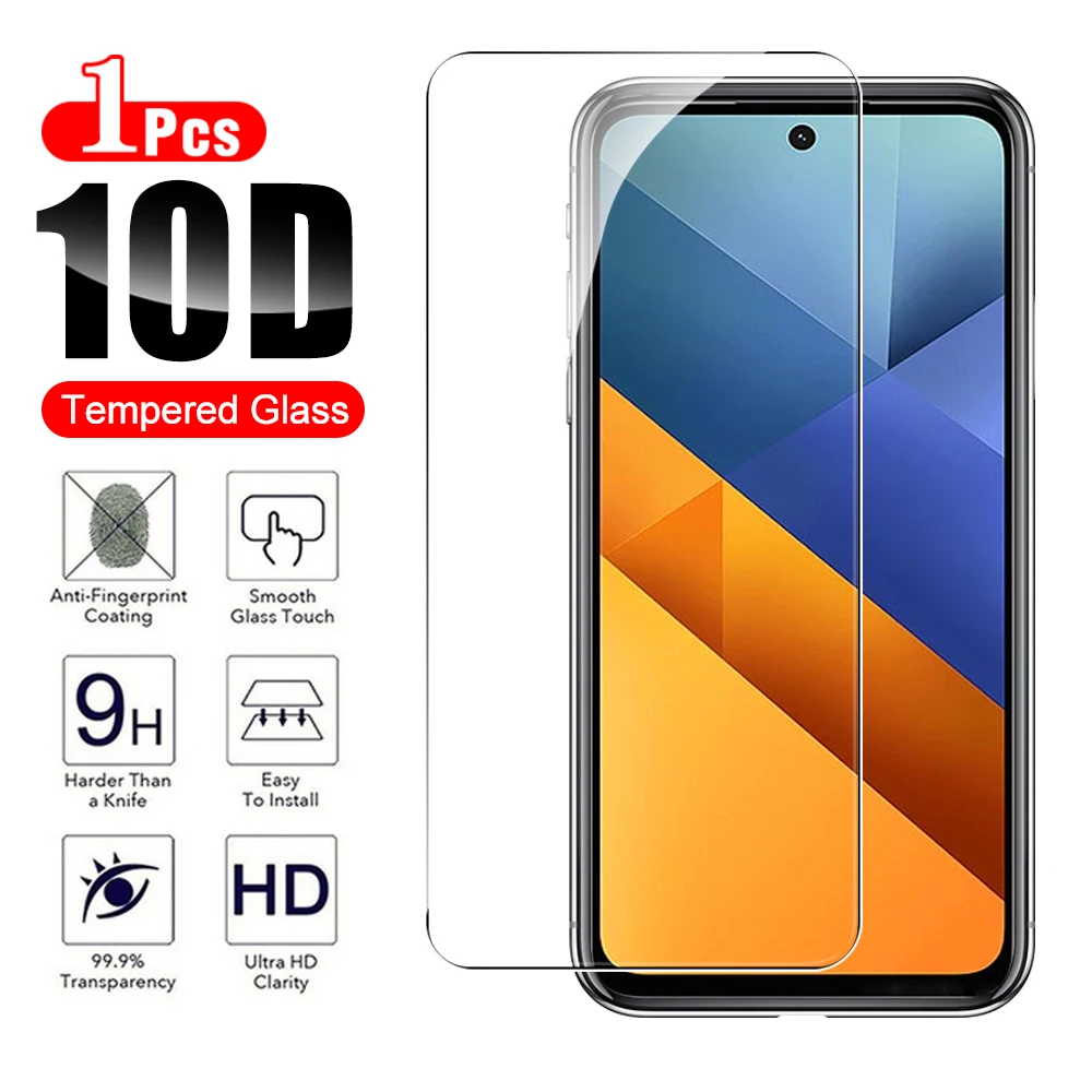 Clear Screen Protector For Xiaomi Poco M6 4G phone protective glass xaomi xioami Poco M6 M 6 PocoM6 tempered film 2024 6.79inch