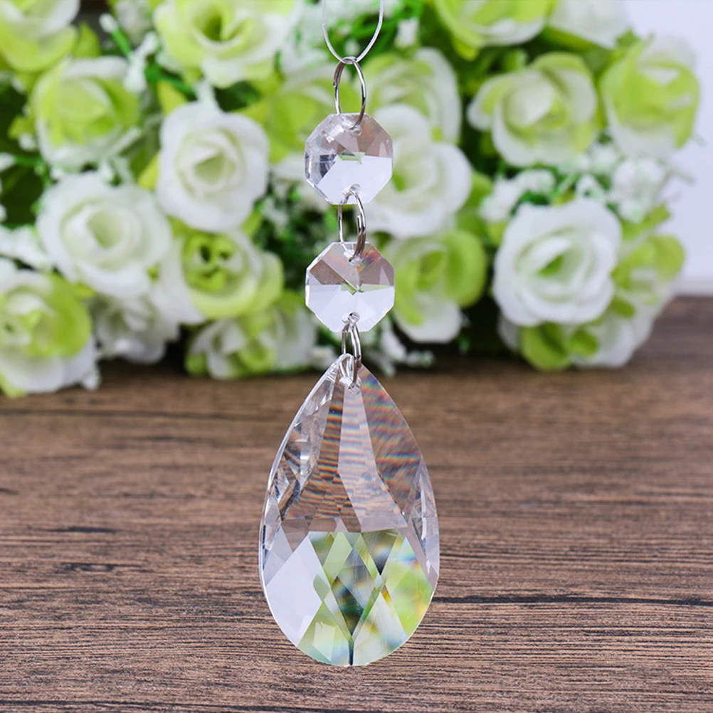 

20 Pcs Pendant Smooth Sparkling No Fading Perfect Pendants eliers Lamps Suncatchers Art Projects White