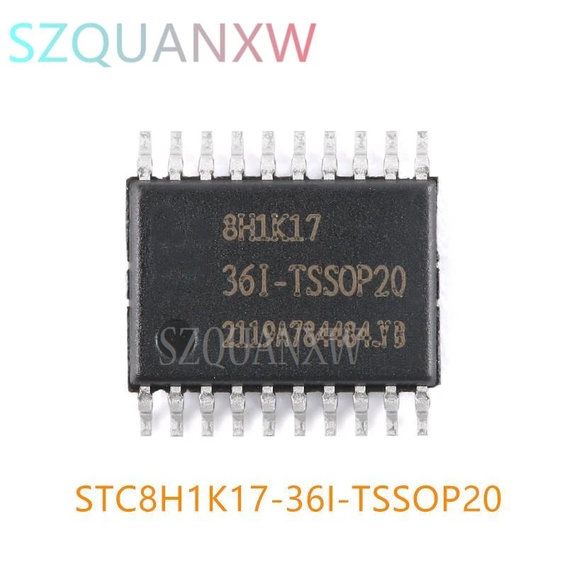 10PCS New Original STC STC8H1K17 STC8H1K17-36I-TSSOP20 1T 8051 Microprocessor Microcontroller MCU IC Chip