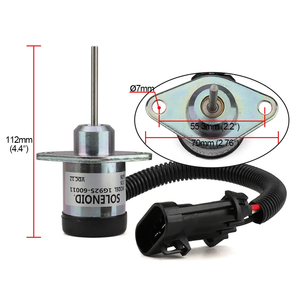 

For Bobcat S185 Skid Steer 6691498 Shut Off Solenoid 1503ES-12A5UC4S 1G925-60011-M53K