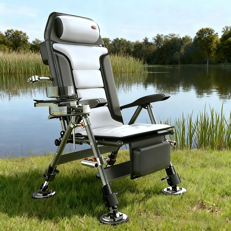 

Outdoor Portable Foldable Beach Chair with Lightweight and Comfortable Folding Fishing Gear European Style Beach Fishing Chair