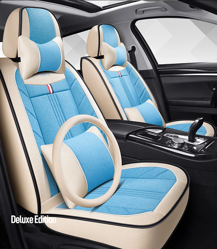 

Universal Car Seat Covers For Renault Captur Fluence Megane 3 4 Talisman Arkana Logan Haval F7X Auto Accesorios Flax Breathable