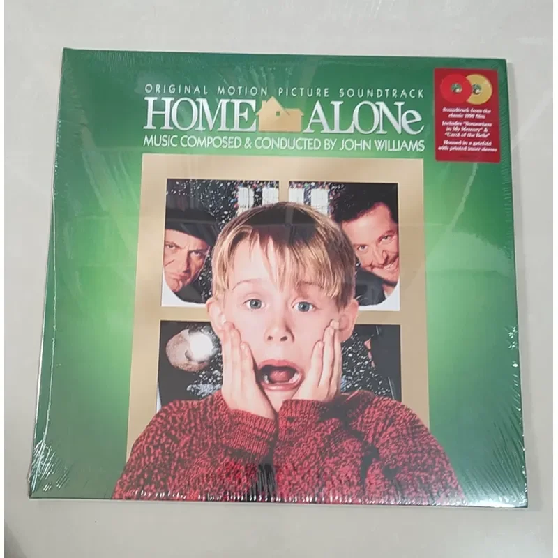 

Home Alone Christmas Movie Original Soundtrack Vinyl Record Red and Gold LP for Home Alone