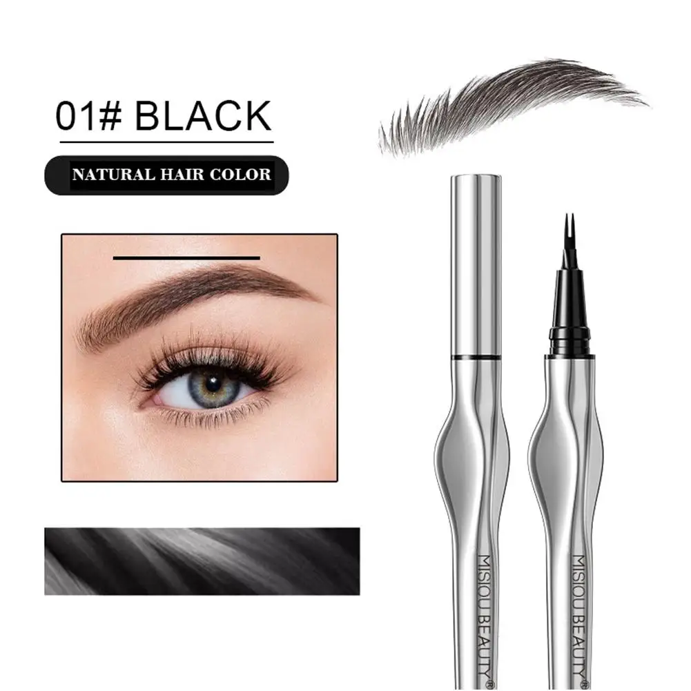 EyeblogugPays l-Stylo à sourcils longue durée, facile à saisir, ver à soie, mince, allongé, imperméable, liquide, tatouage, maquillage, 2 points, S3w2