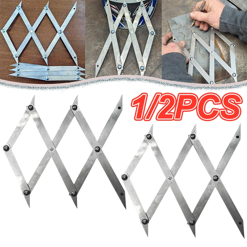 Center Finder โลหะ 3 จุด/7 จุด Center Point Locator สําหรับการวัดที่แม่นยําอย่างรวดเร็วงานไม้ Center Finder เครื่องหมายเครื่องมือ