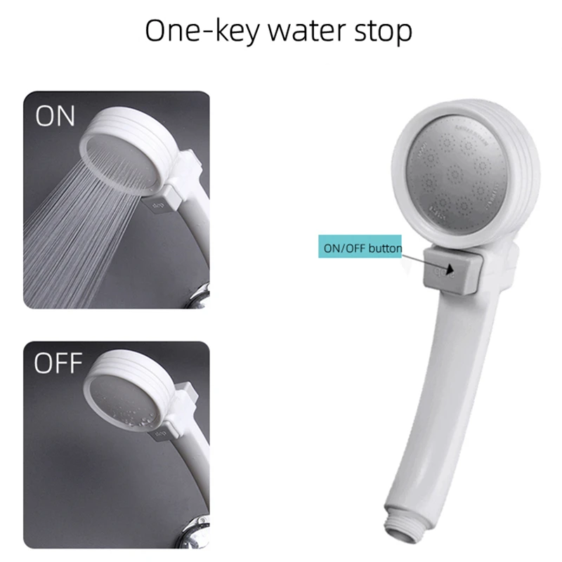 Pressurized Rainfall Shower Head white Shower Head Water Saving Spray Nozzle High Pressure Bathroom Showerhead accessories