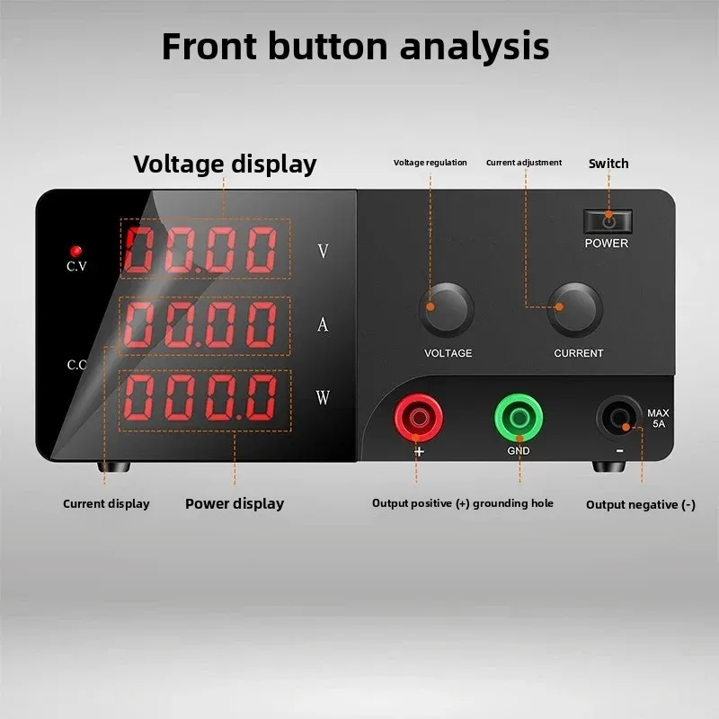 High power programming, regulation, storage, adjustable DC stabilized power supply 60V30V 10A, mobile phone maintenance