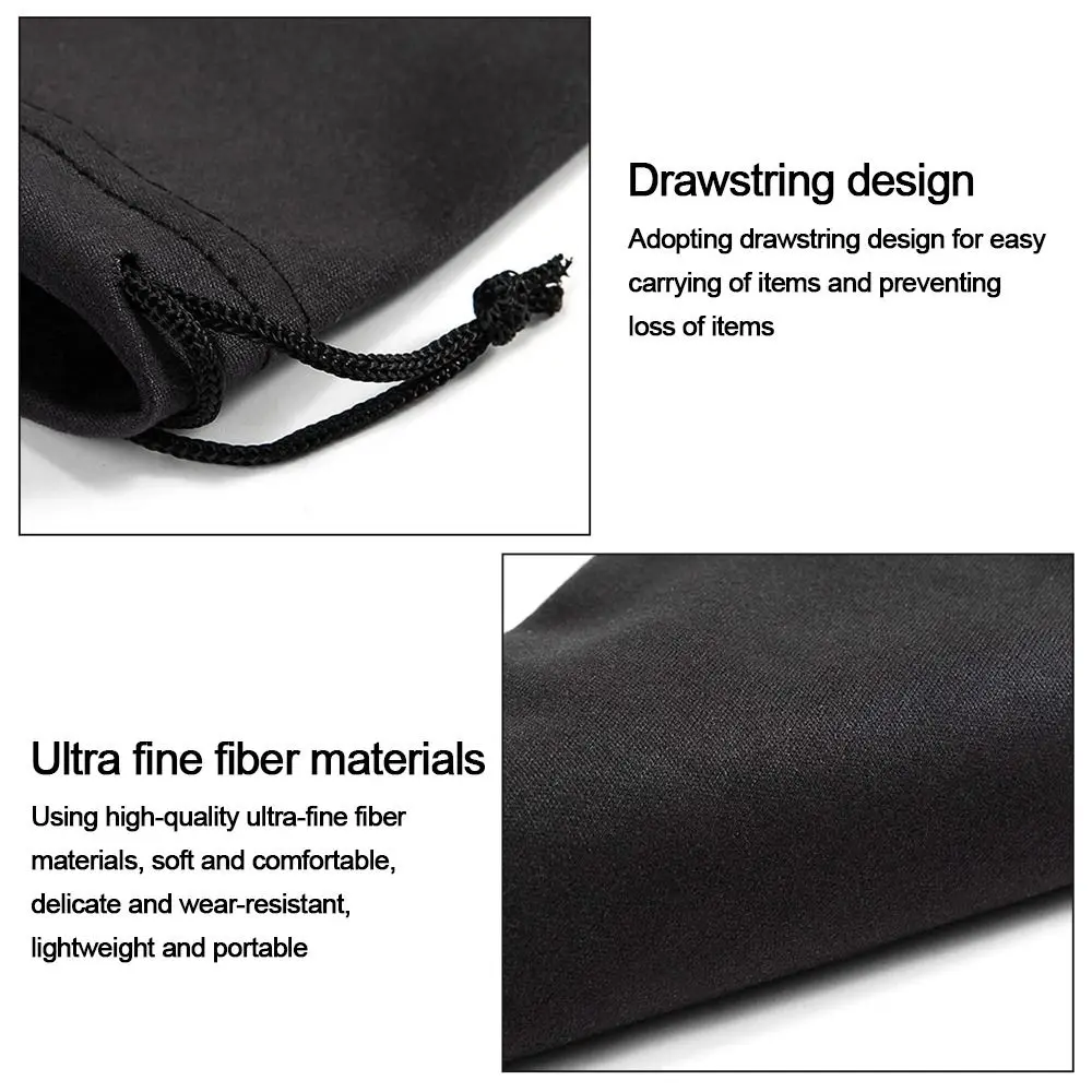 

Eyewear Accessories Simple Sunglasses Bag Soft Microfiber Reading Case Bag Sun Glasses Pouch Unisex