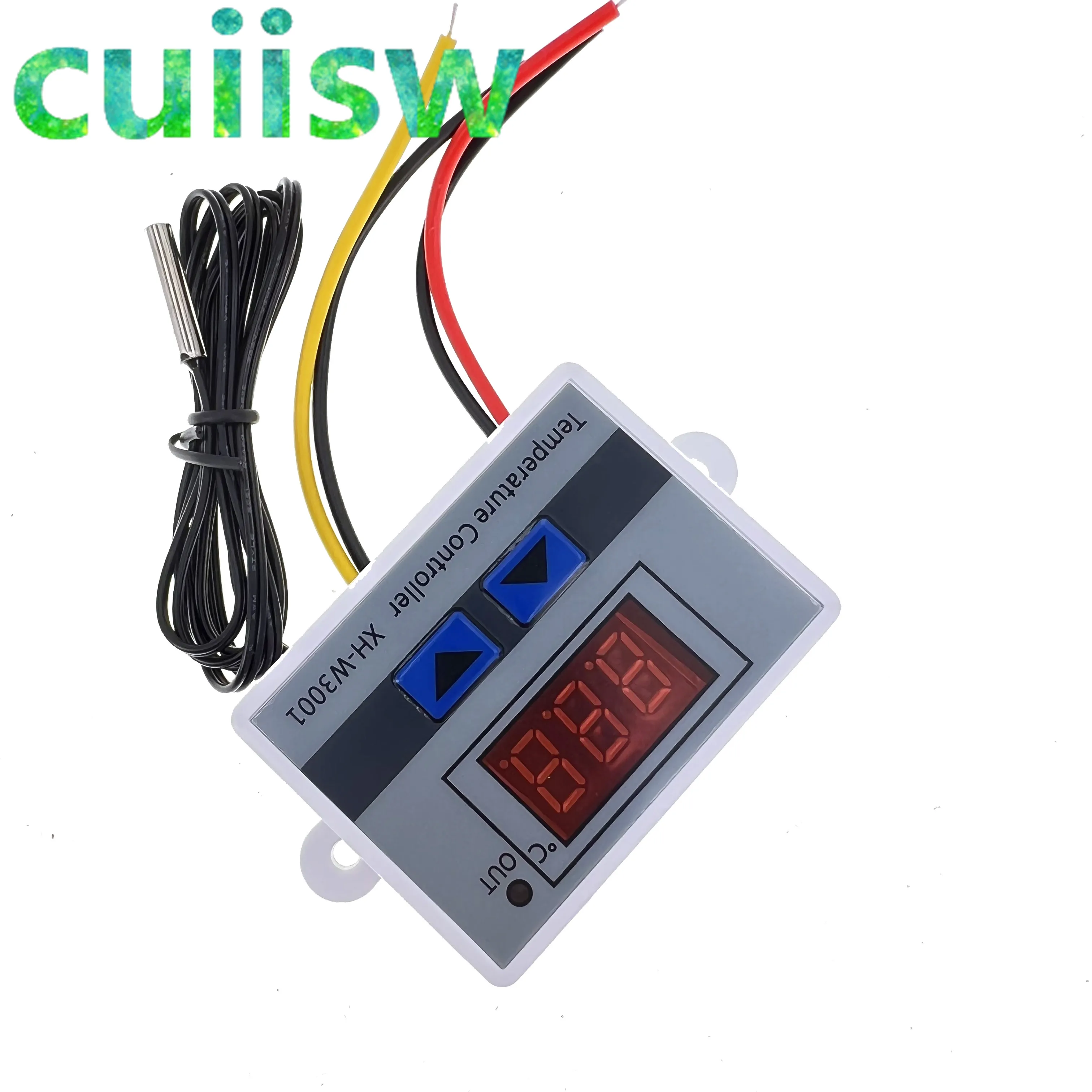 12 فولت/24 فولت/110 فولت/220 فولت W3001 الرقمية LED متحكم في درجة الحرارة 10A ترموستات التحكم التبديل التحقيق XH-W3001