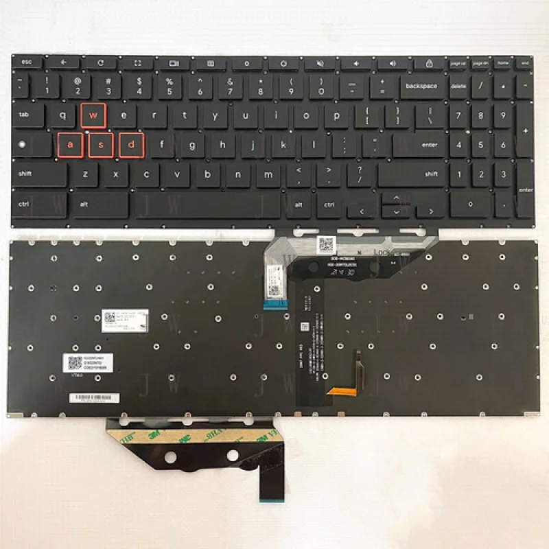 

DDW НОВИНКА для ASUS Chromebook Vibe CX55 Flip CX5501 CX5501FEA, подсветка для клавиатуры США