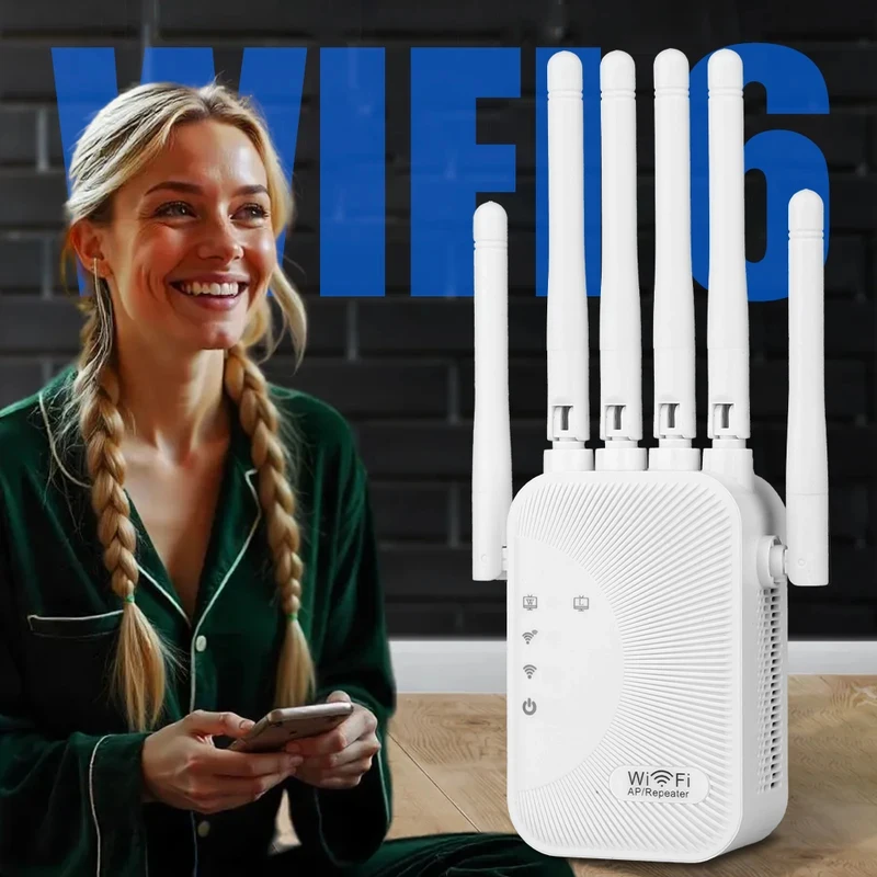 

2.4GHz Wireless 300Mbps WiFi Signal Booster Amplifier, High Speed Indoor Network Extender, Easy Setup Reliable Signal Repeater