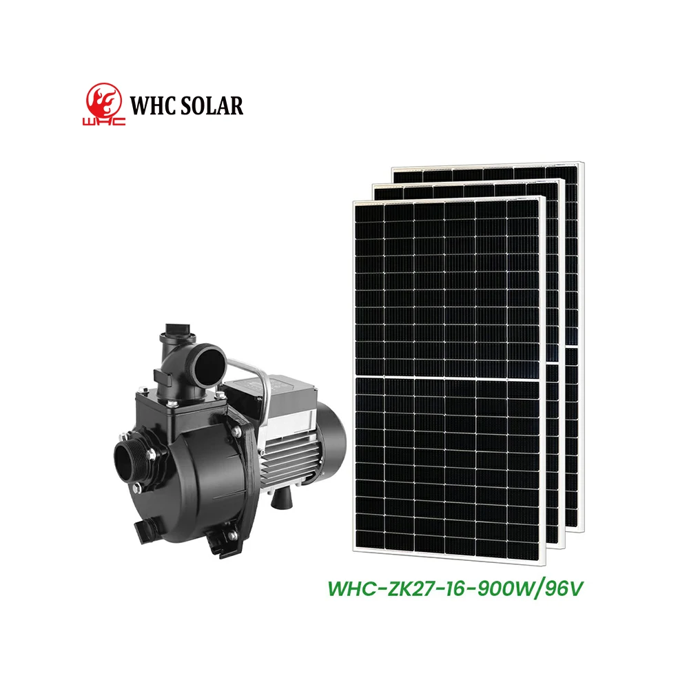 WHC SOLAR DC Self Priming Solar Water Pump With Solar Panel