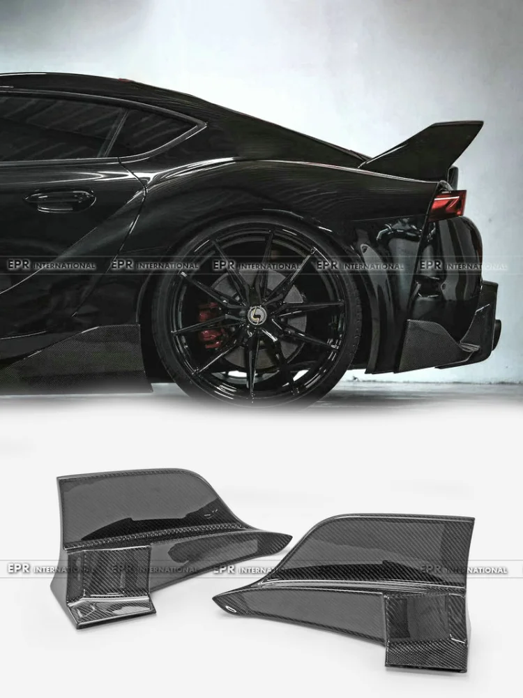 

Для A90 Supra TMS Style задний диффузор сбоку Canard - спортивная внешняя аэродинамическая накладка | Боковой аксессуар заднего бампера