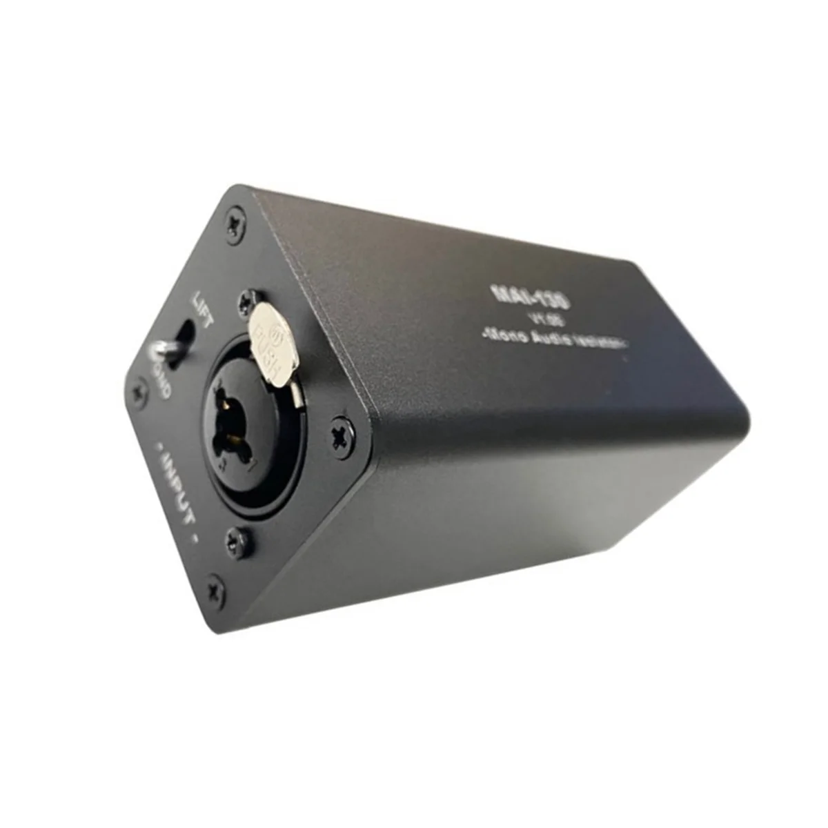 Audio Isolator Noise Reduction,Eliminates Current Noise,DI Grounding Box,6.5 XLR Mixer Audio Isolator, MAI-130 Mono