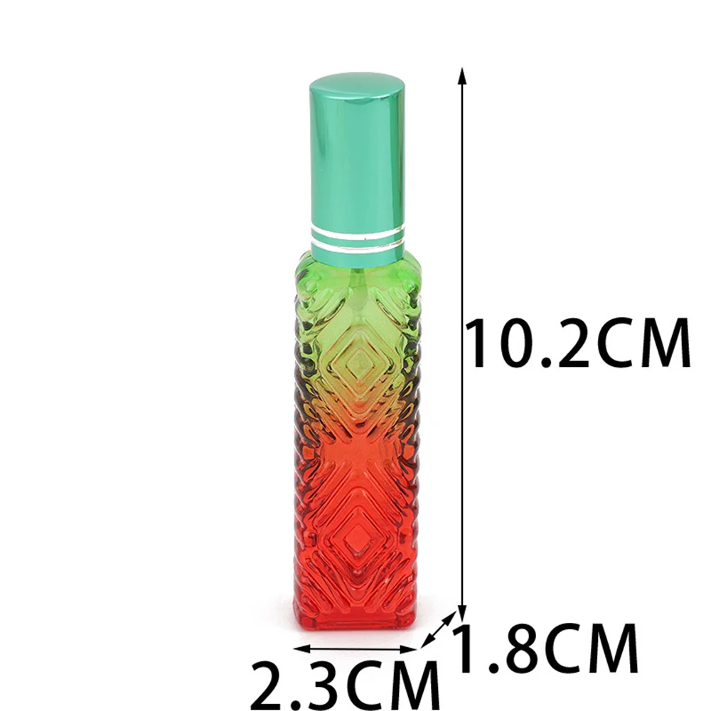 15ml Gradient Colored Glass Perfume Dispenser Bottle Empty Spray Refillable Atomizer Sample Vials Cosmetic Containers for Travel