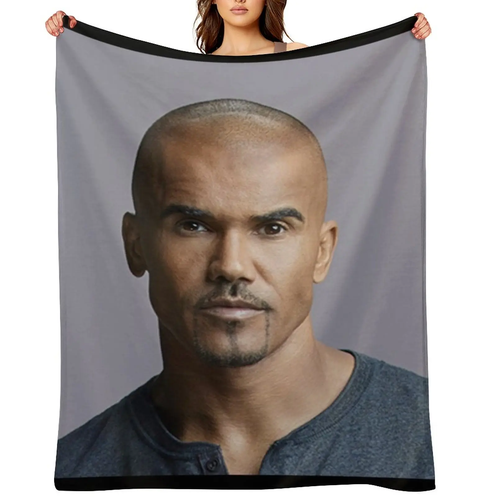 

shemar moore Throw Blanket Furry Loose Blankets For Sofas Extra Large Throw Blankets