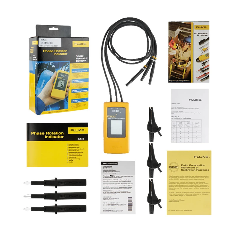 FLUKE 9040 F9040 Digital Phase Rotation Indicator Tester Meters 40V-700V